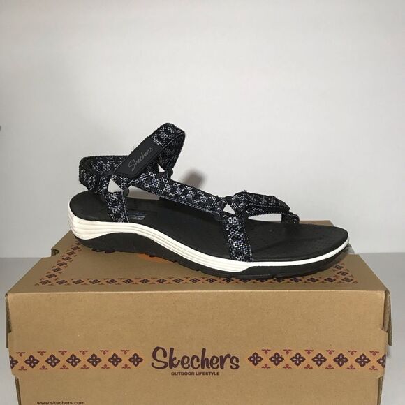 Skechers Reggae Cup Washable Knit Quarter Strap Sandals - Picture 4 of 9